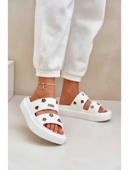 Pěnové Dámské Pantofle S Bílé model 21683408 - Boto Pěnové Dámské Pantofle S Bílé model 21683408 - Boto