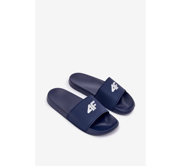 Klapki Męskie 4F 4FRMM00FSLIM011-30S Granatowe