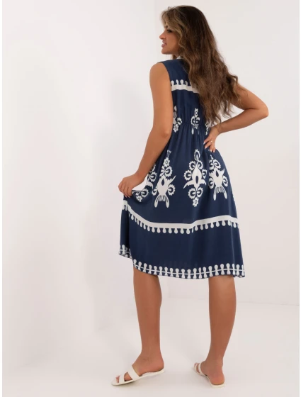 Šaty DHJ SK 12616.13 tmavomodré