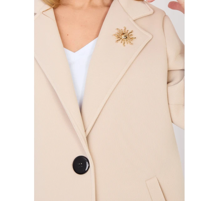 IT CZ FL8153 1.06 béžový kabát IT CZ FL8153 1.06 béžový kabát