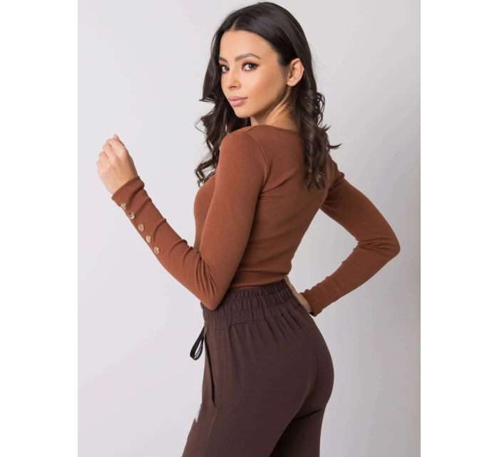 Blúzka RV BZ 6065.80P tmavohnedá