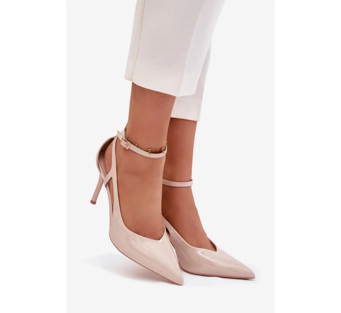 Dámske lakované lodičky LE151P Beige - Seastar Dámske lakované lodičky LE151P Beige - Seastar