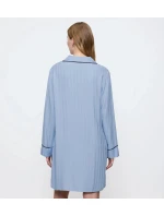 Dámska nočná košeľa Amourette Jacquard NDW - ICE - modrá 00SA - TRIUMPH