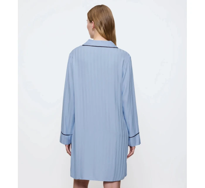 Dámska nočná košeľa Amourette Jacquard NDW - ICE - modrá 00SA - TRIUMPH