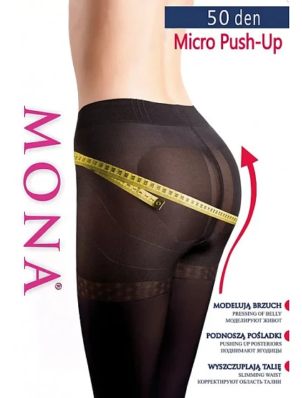 Dámské punčochové kalhoty Mona Micro Push-Up 50 den 2-4