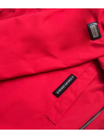 Jednoduchá červená dámská bunda model 17249686 - S'WEST