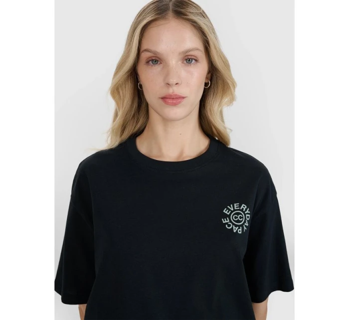 Dámske tričko oversize s potlačou 4F 4FWSS25TTSHF1993-20S Dámske tričko oversize s potlačou 4F 4FWSS25TTSHF1993-20S