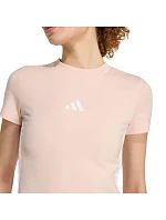 Dámske tričko adidas Essentials 3-Stripes Slim Baby v pastelovo ružovej farbe KD2343 Dámske tričko adidas Essentials 3-Stripes Slim Baby v pastelovo ružovej farbe KD2343