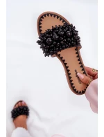 Dámské Plné Sandály S Ozdobnými Černé model 21687328 - Boto