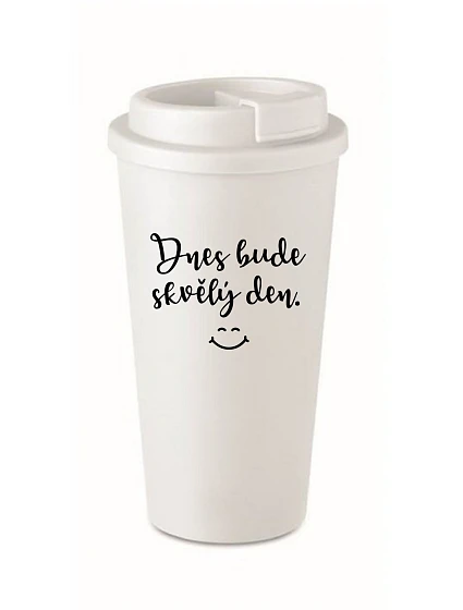 DNES BUDE  bílý termohrnek 475 ml model 20806785 - Giftela