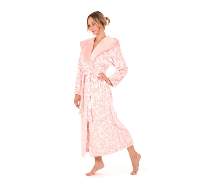 Dámsky župan Flora s kapucňou 3956 3053 pink pearl - Vestis