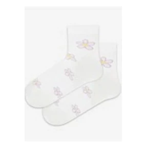 TENKÉ PONOŽKY FARBA 2-6 ROKOV DIEVČATÁ BIELA 24-26
