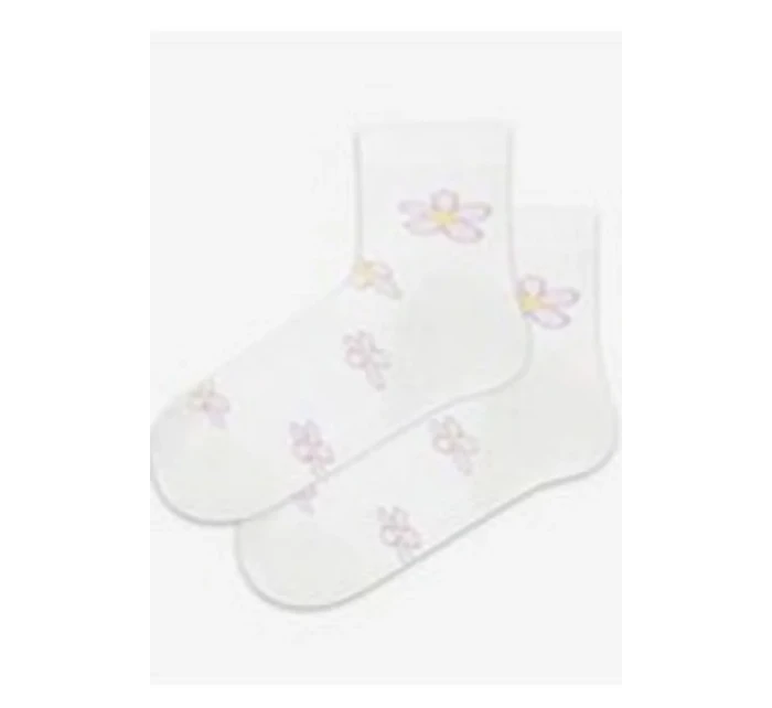 TENKÉ PONOŽKY FARBA 2-6 ROKOV DIEVČATÁ BIELA 24-26