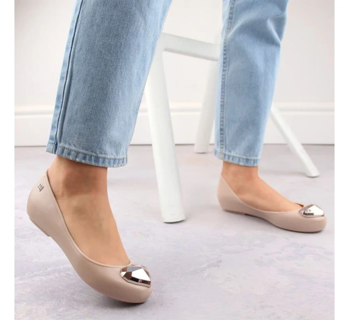 Pohodlné baleríny W nude model 21071872 - Zaxy
