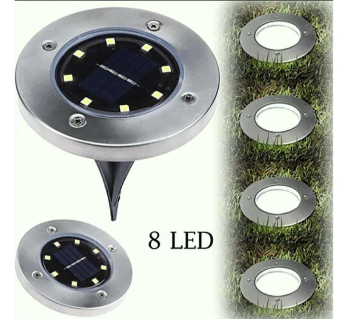 SOLÁRNA LAMPA 8 LED SMD PRE PRELOMENIE KPL.4PCS