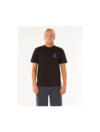 Tričko RIP CURL Vaporcool Search Stack Tee, čierne