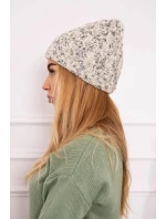 Dámska čiapka Eliza K205 ecru+grey