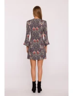 model 21296048 Šaty s potiskem a širokými manžetami model 1 - Moe