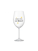 JEDEN V ROKU NA VIANOCE - číry pohár na víno 350 ml