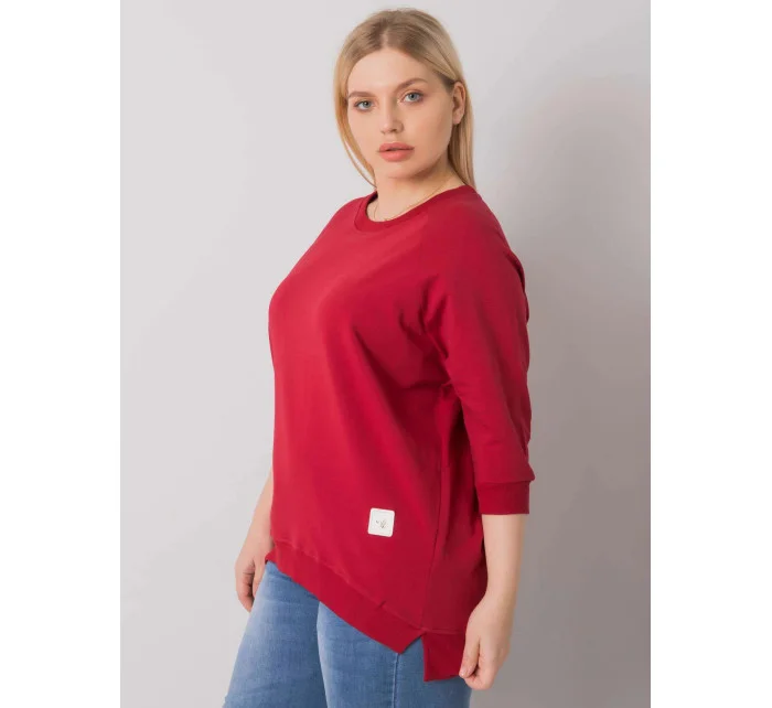 Bavlněná plus size mikina model 16971016 - FPrice Bavlněná plus size mikina model 16971016 - FPrice