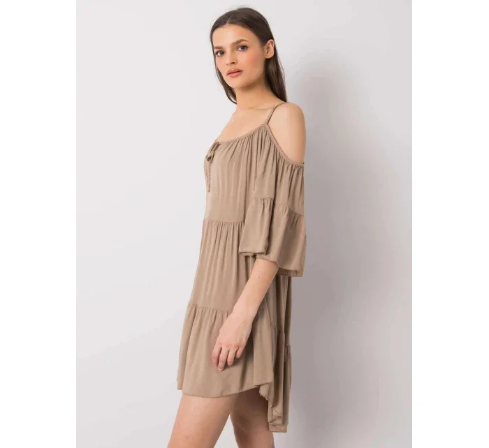 Dámske šaty TW SK BI 80840.20 béžová - ťava - Och Bella