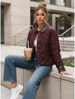 Kurtka przejściowa damska pikowana bordowa model 22025099 - FashionStreet