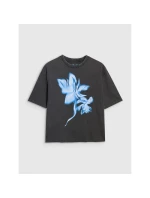 Dámské tričko oversize s potiskem model 21436876 - 4F Dámské tričko oversize s potiskem model 21436876 - 4F