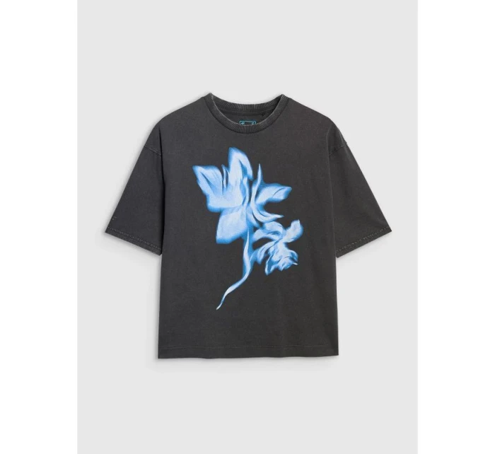 Dámské tričko oversize s potiskem model 21436876 - 4F Dámské tričko oversize s potiskem model 21436876 - 4F