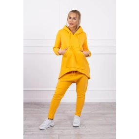 Súprava vrecovitých nohavíc horčicovej farby Súprava vrecovitých nohavíc horčicovej farby