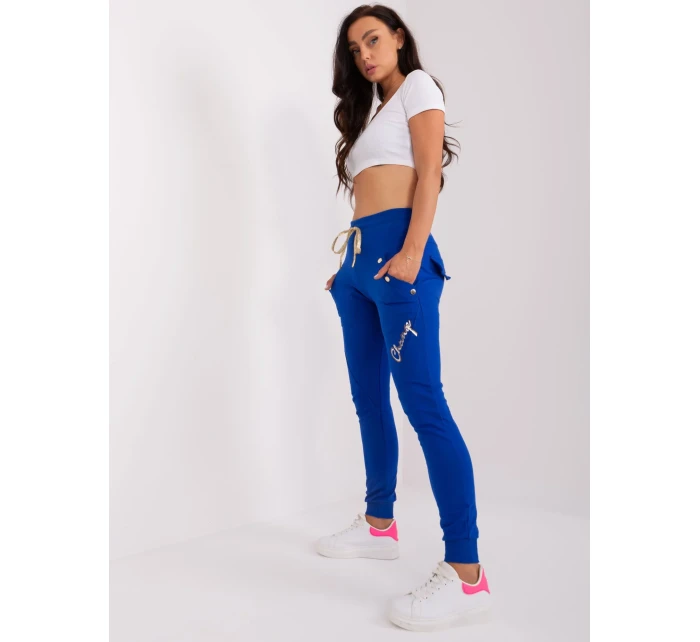 Spodnie dresowe RV DR model 18843667 kobaltowy - FPrice Spodnie dresowe RV DR model 18843667 kobaltowy - FPrice