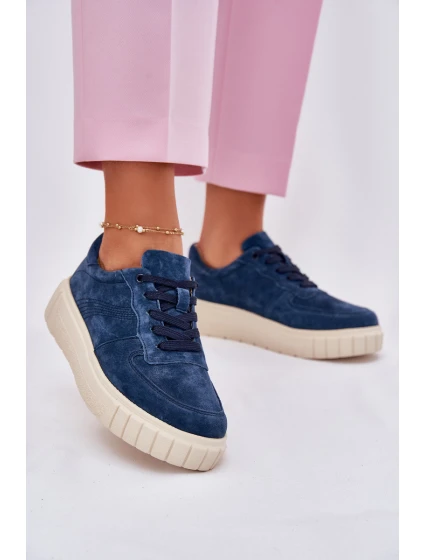 Semišové Dámské Tenisky Na Platformě model 21697031 - EVENTO