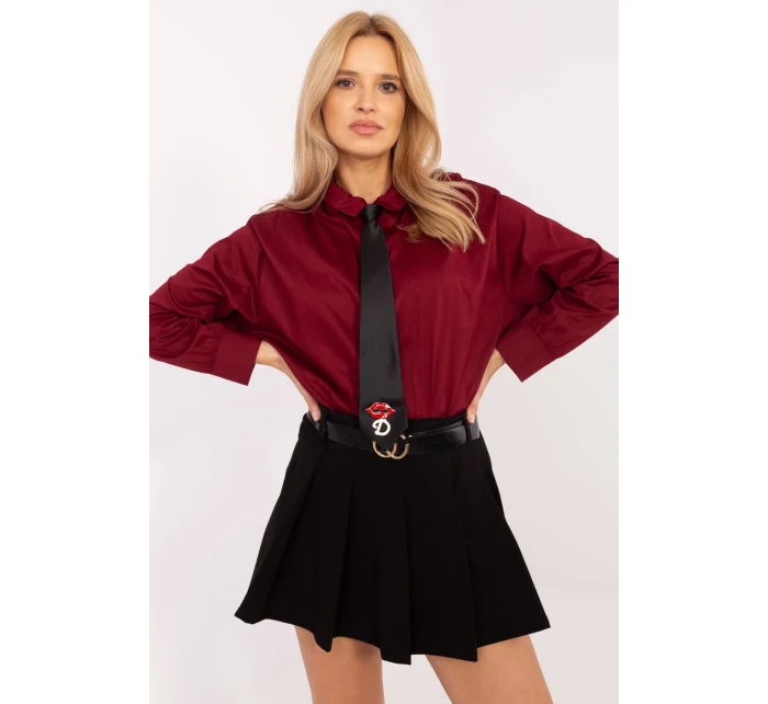 Košeľa s dlhým rukávom model 204363 Taliansko Moda Košeľa s dlhým rukávom model 204363 Taliansko Moda