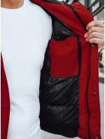 Pánská zimní bunda bordó Dstreet model 21966679 - FashionStreet Pánská zimní bunda bordó Dstreet model 21966679 - FashionStreet