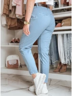 Dámské kalhoty chinos s páskem modrá Dstreet model 21986436 - FashionStreet Dámské kalhoty chinos s páskem modrá Dstreet model 21986436 - FashionStreet