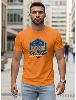 Pánske tričko s potlačou EXPAND orange FashionStreet NX5004R
