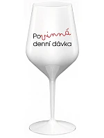 MUST HAVE DENNÝ DARČEK - biely nerozbitný pohár na víno 470 ml MUST HAVE DENNÝ DARČEK - biely nerozbitný pohár na víno 470 ml