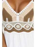 Dlouhé šaty bez ramínek s boho model 21212552 - numoco basic Dlouhé šaty bez ramínek s boho model 21212552 - numoco basic