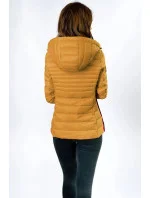 Žlutá dámská prošívaná bunda se vsadkami model 9063236 - Libland