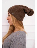 Fleecová čiapka Justyna K253 cappuccino Fleecová čiapka Justyna K253 cappuccino