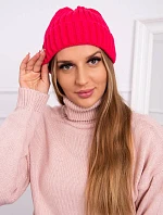 Čiapka s rolovaním Magda K293 fuchsiová
