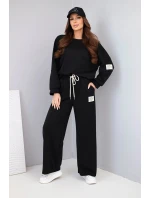 Dámsky set maslová mikina + nohavice čierna Dámsky set maslová mikina + nohavice čierna