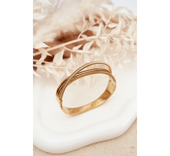 Dámský náramek ze nerezové oceli zlatý