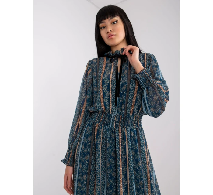 Šaty DHJ SK 15177 1.04P tmavo modrá Šaty DHJ SK 15177 1.04P tmavo modrá