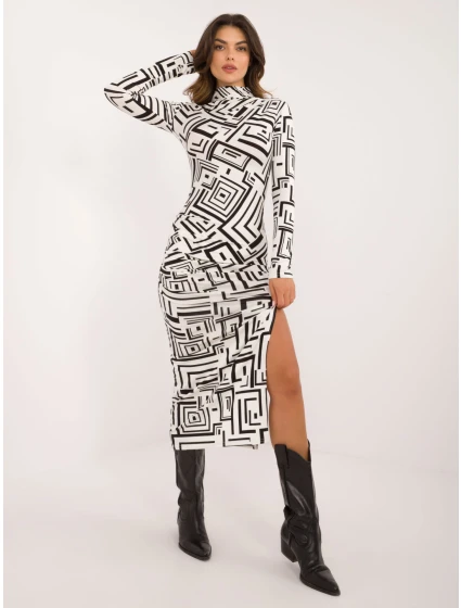 Šaty LK SK 509771 1.09 biela a čierna