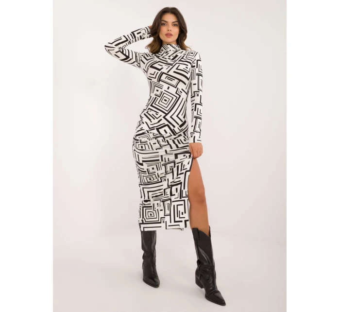 Šaty LK SK 509771 1.09 biela a čierna