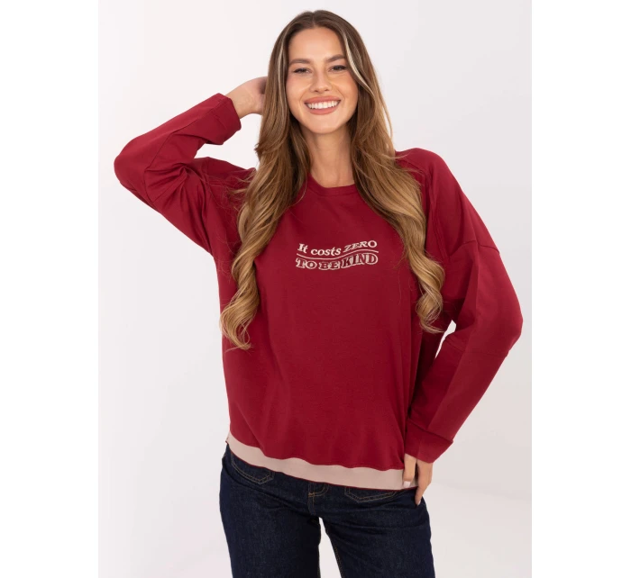 Blúzka RV BZ A907.08P bordová Blúzka RV BZ A907.08P bordová