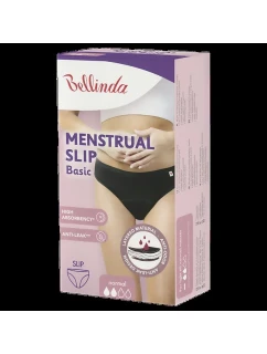 BASIC MENSTRUAL SLIP NORMAL - BELLINDA - čierna