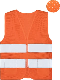 – Dětská síťovaná bezpečnostní vesta 76.1 orange model 22461387 - Korntex