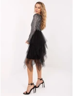 Sukienka MI SK model 21757235 czarno srebrny - FPrice Sukienka MI SK model 21757235 czarno srebrny - FPrice