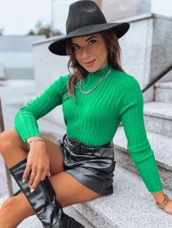 Dámsky sveter s rolákom OASIS green FashionStreet MY2248